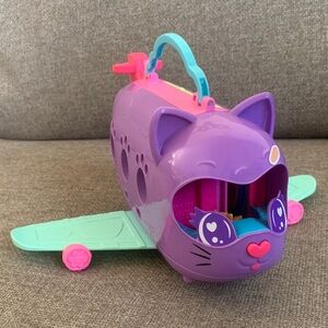 Polly Pocket Kitty Airways Airplane Pop Up Playset